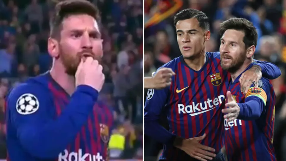 Lionel Messi Tells Barcelona Fans To Stop Booing Coutinho After His First Goal