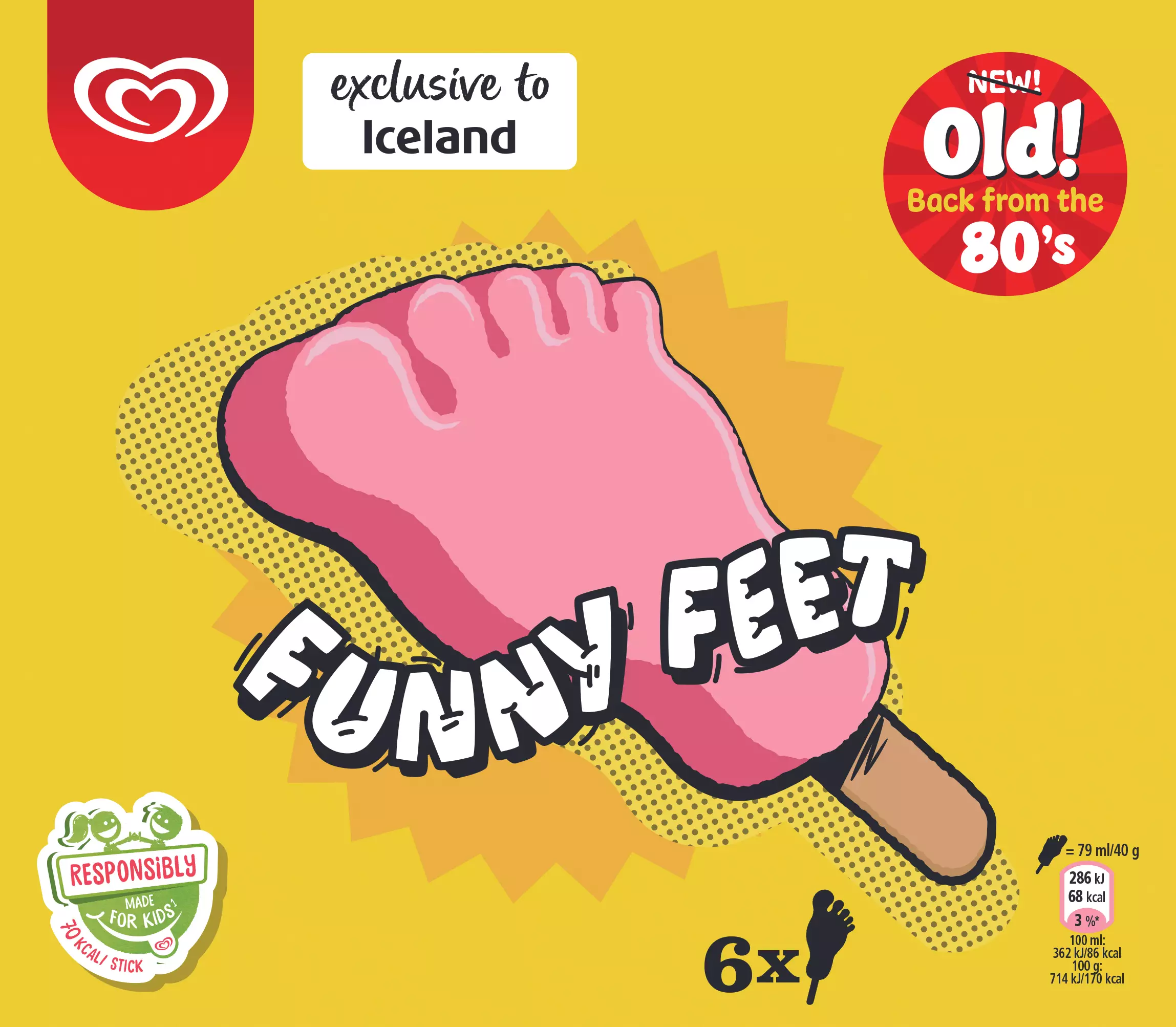 Iceland is bringing back Wall's Funny Feet ice cream (