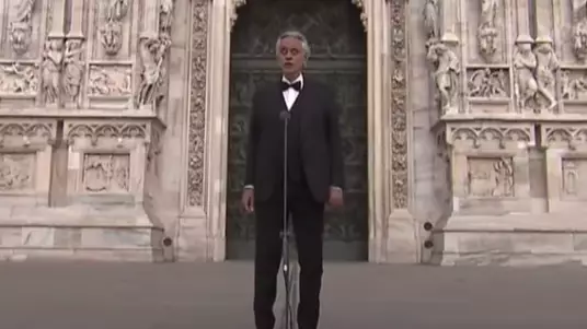 Andrea Bocelli Performs Spine Tingling Rendition Of 'Amazing Grace' During Live Streamed Concert