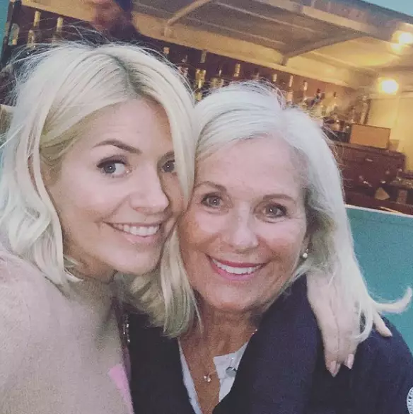 Holly shared a snap of her mum to mark her birthday last year (
