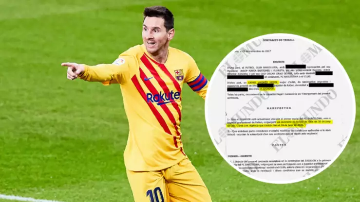 Clauses In Lionel Messi's Mammoth £492 Million Barcelona Deal Revealed After Leak