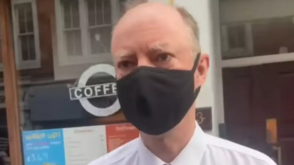 Chris Whitty Keeps His Cool As He's Harassed By Covid Denier In Street