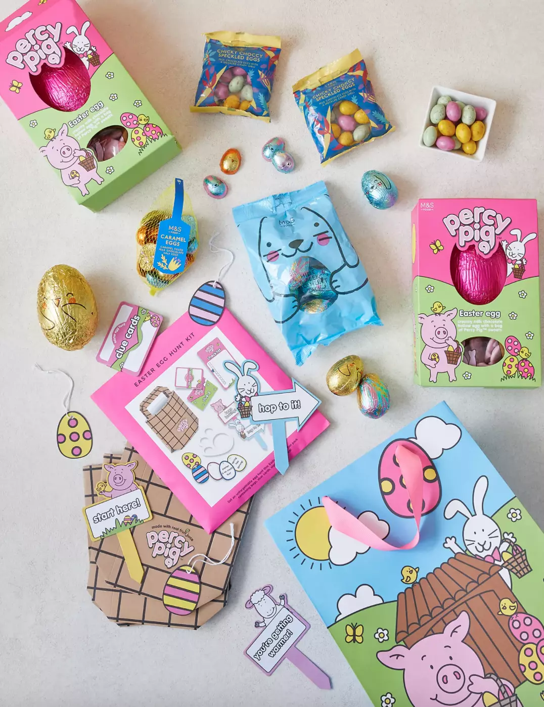 The Easter egg hunt kit comes with all the goodies you need (
