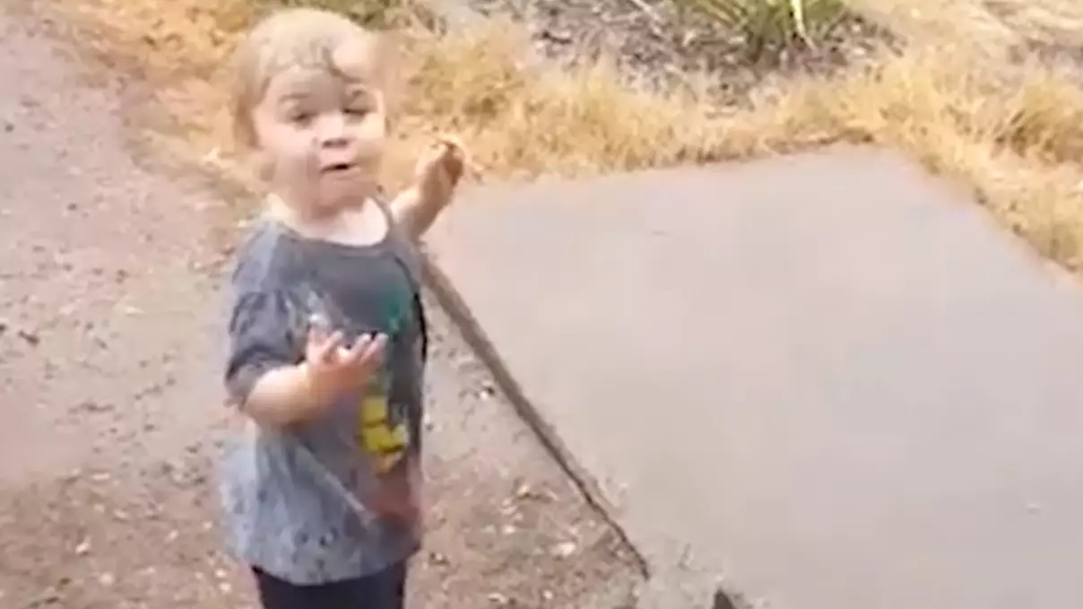 Aussie Toddler Shocked And Happy To See Rain For The First Time