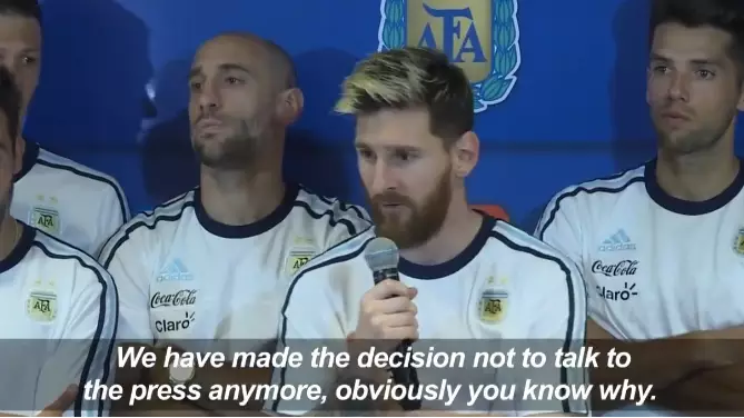 When Lionel Messi Showed Incredible Leadership During A Media Boycott 