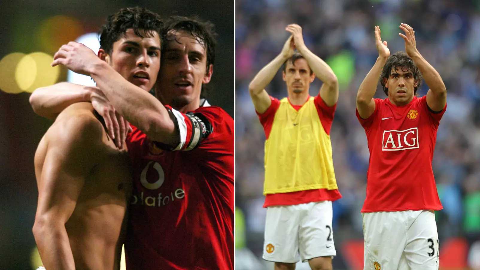 Gary Neville Names Cristiano Ronaldo And Carlos Tevez In Overseas Manchester United XI