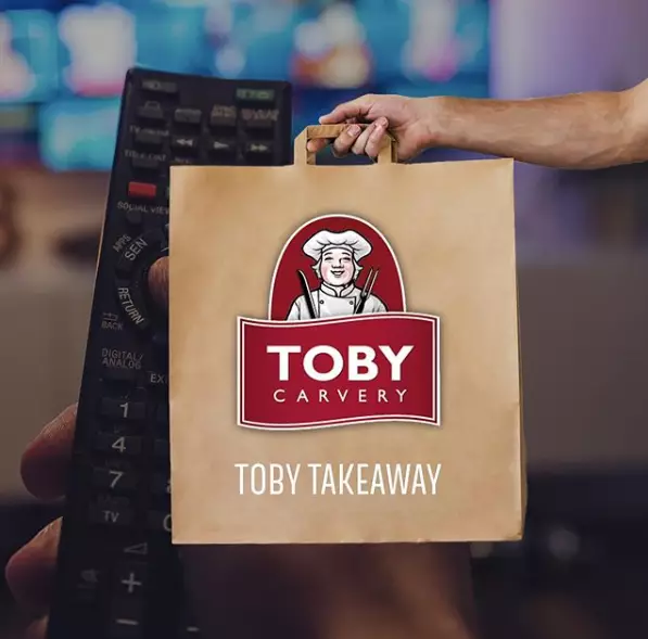 Toby Carvery has teamed up with takeaway delivery app Just Eat.