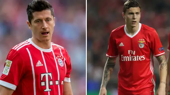 What Robert Lewandowski Said About Victor Lindelof After They Met In The Champions League