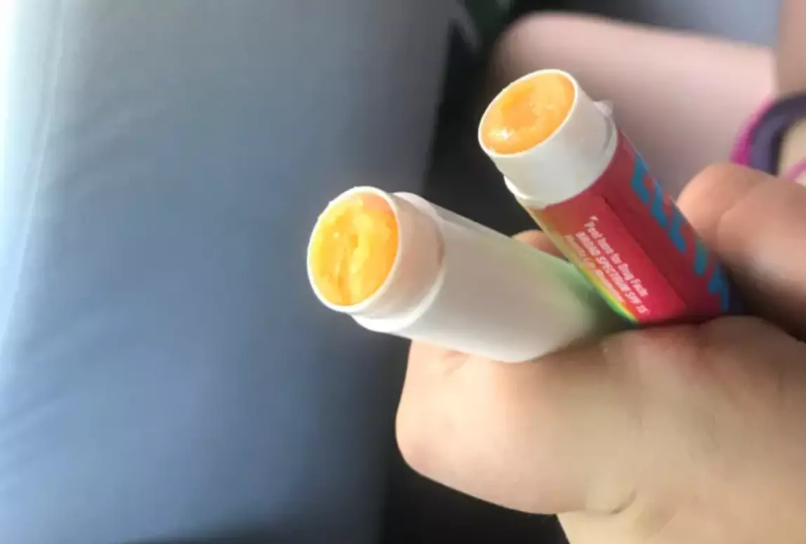 Cheese in a lip balm tube. Genius.
