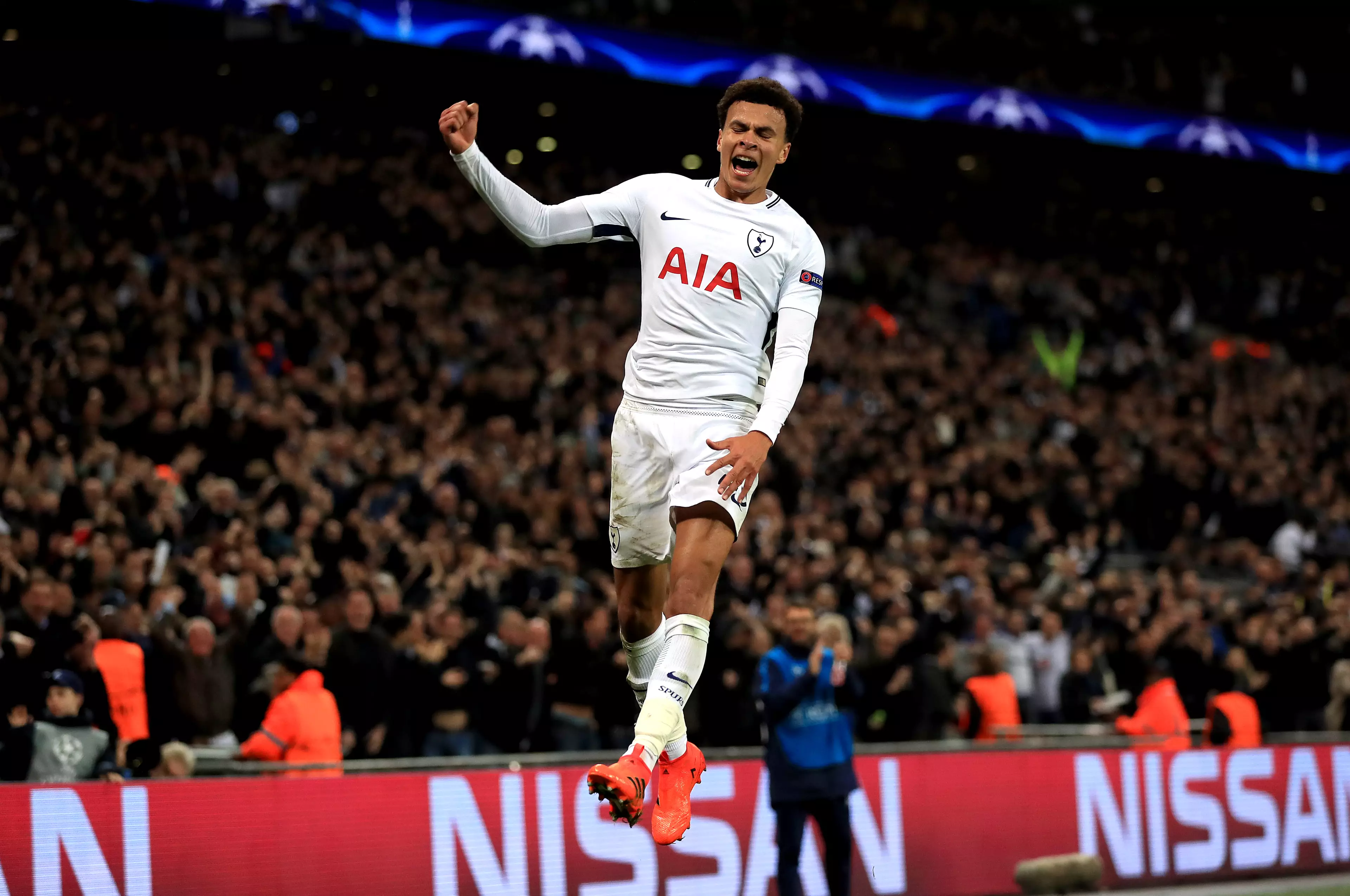 Alli grabbed a pair against Real last season in a 3-1 win. Image: PA Images