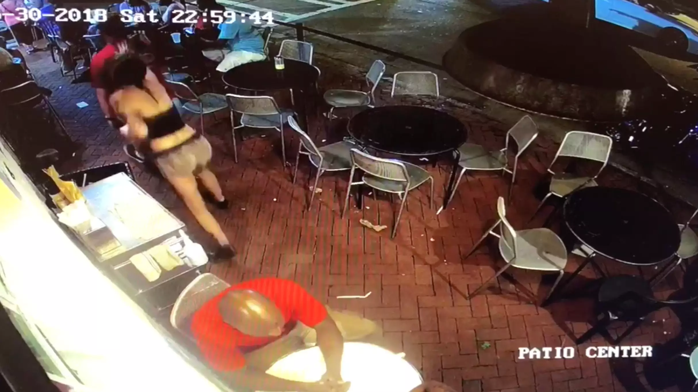 ​Customer Slaps Woman's Bum And She Floors Him