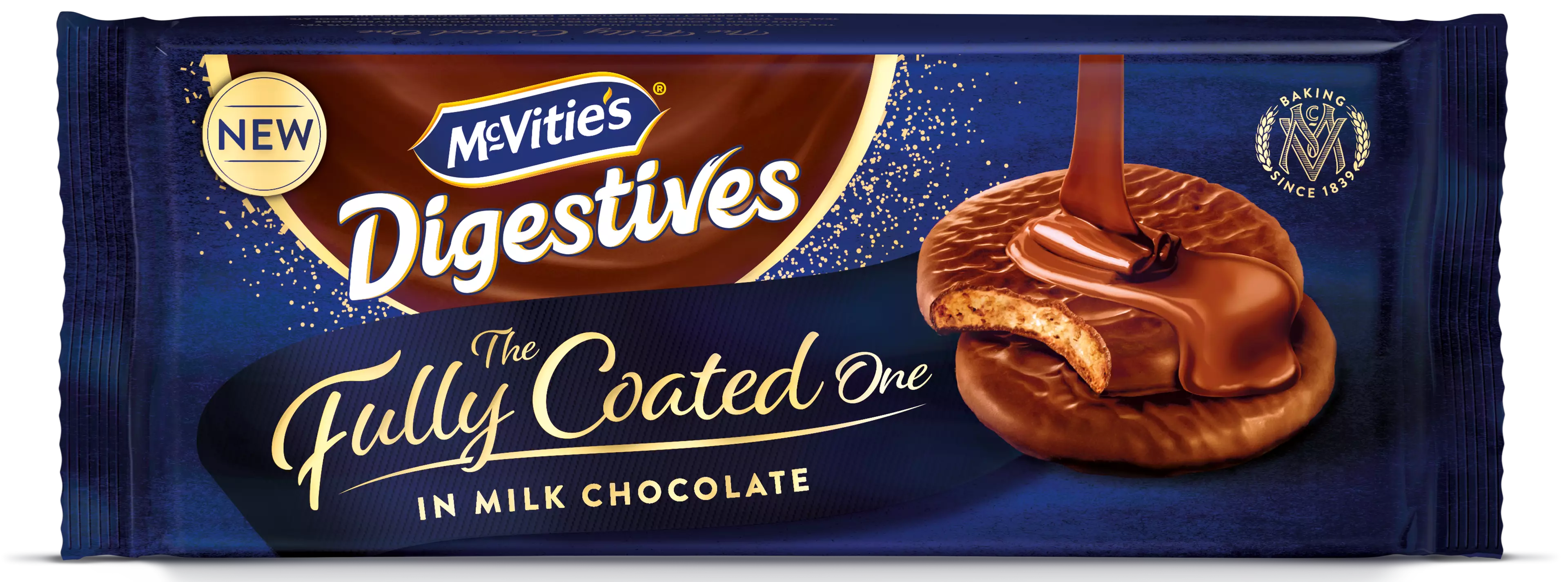 McVitie's is launching digestive biscuits coated in a thick layer of milk chocolate - on BOTH sides (