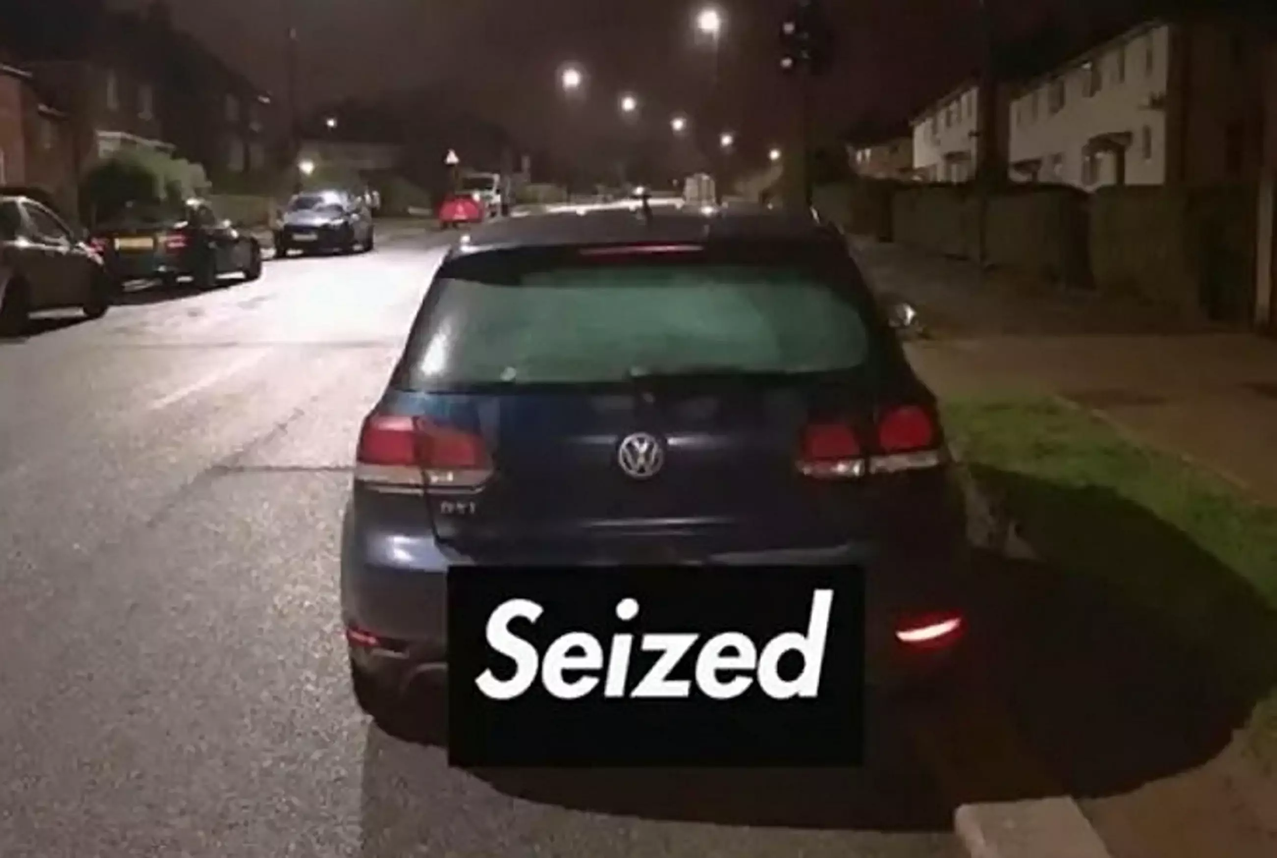 After checking the driver's details police found he wasn't insured.