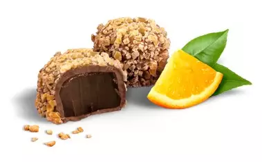 The orange truffle is another tasty offering (