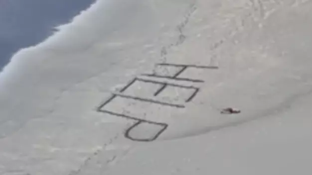 Surfer Writes Desperate Message In The Sand Before Collapsing On Remote Beach