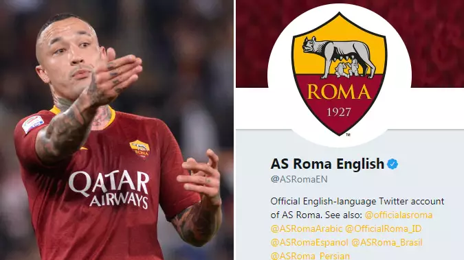AS Roma Sent Out The Most Random Tweet Thanking Premier League Player For No Reason