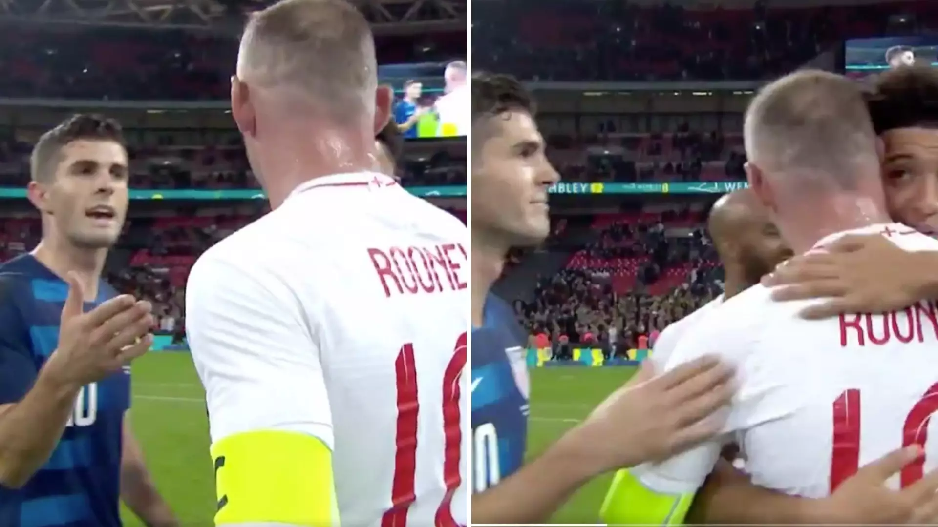 Wayne Rooney Brutally Custard Pies Chelsea Target Christian Pulisic After England Match