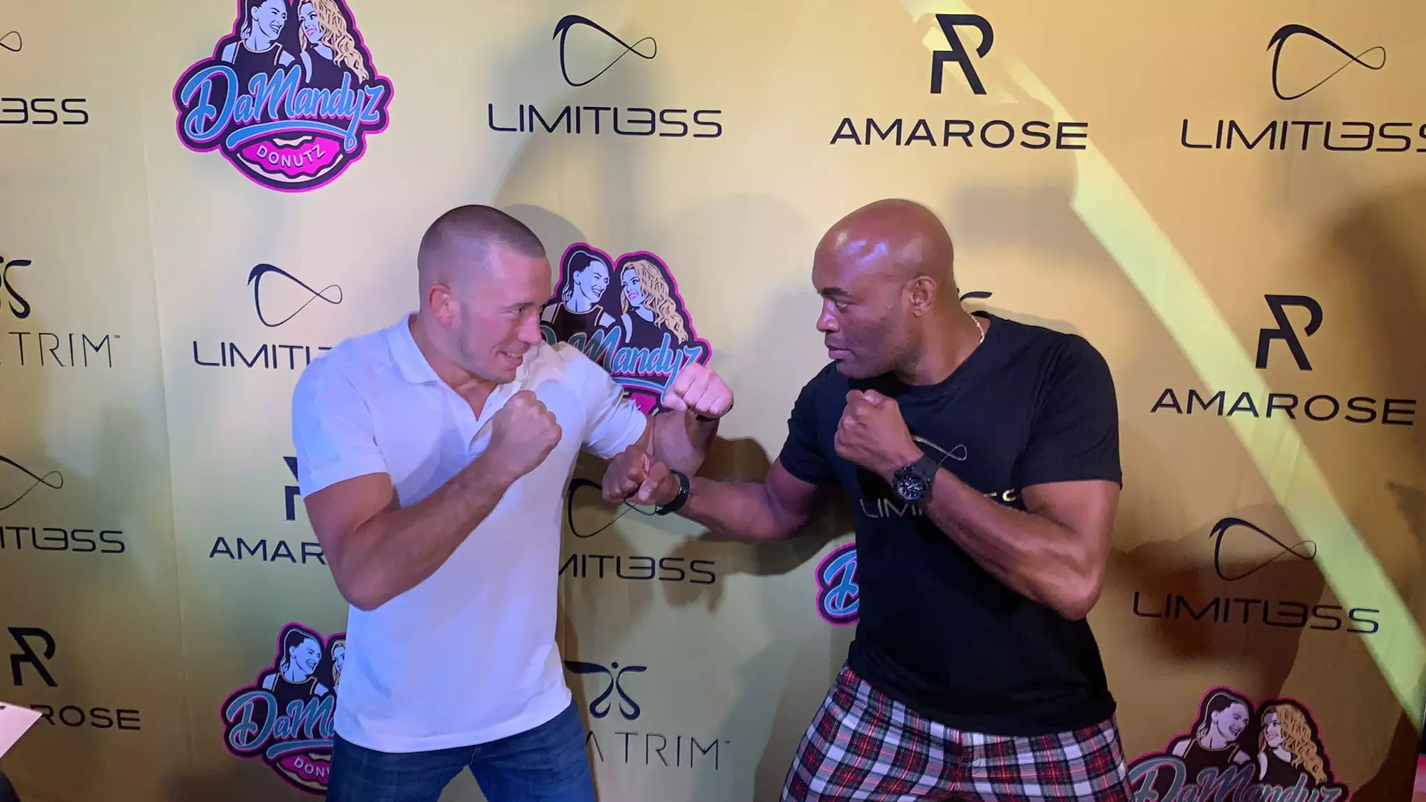 Anderson Silva And Georges St-Pierre Squared Off In Las Vegas This Weekend