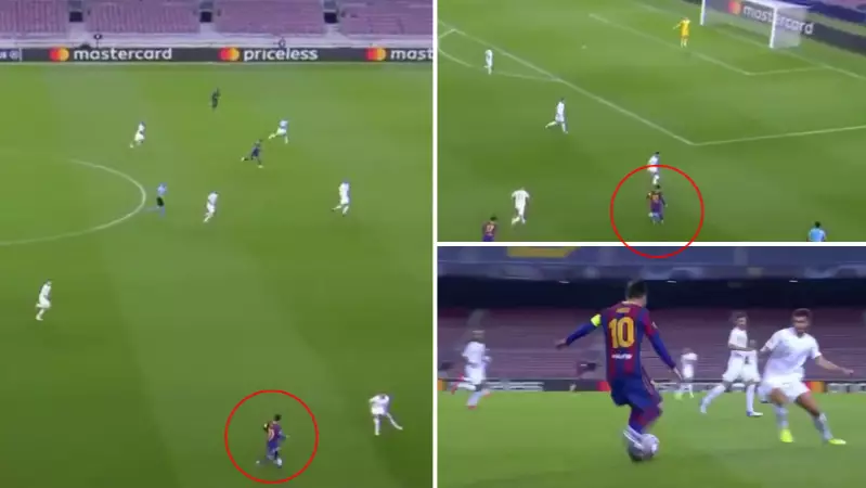 Lionel Messi Proves He Is Still The World's Best At Dribbling With Amazing Solo Run To Win Penalty 