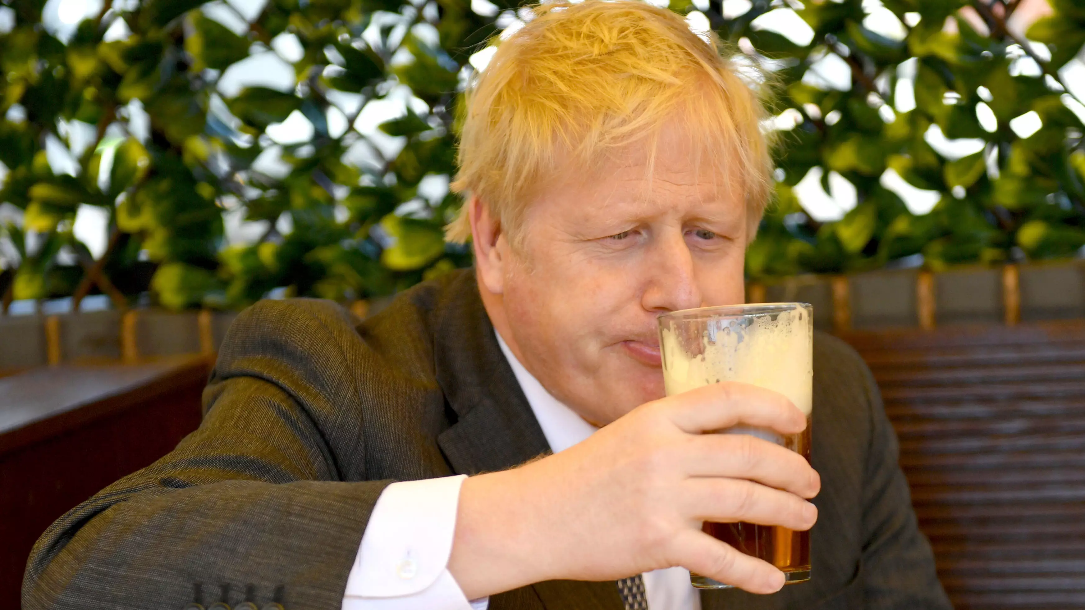 Boris Johnson Enjoys First Post-Lockdown Pint 