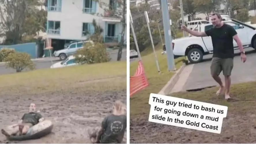 Surfing Legend Filmed Confronting YouTubers Over 'Disrespectful' Stunt During Aussie Floods