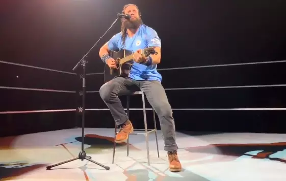 Boos echoed around the arena as he broke into his version of 'Yesterday'.