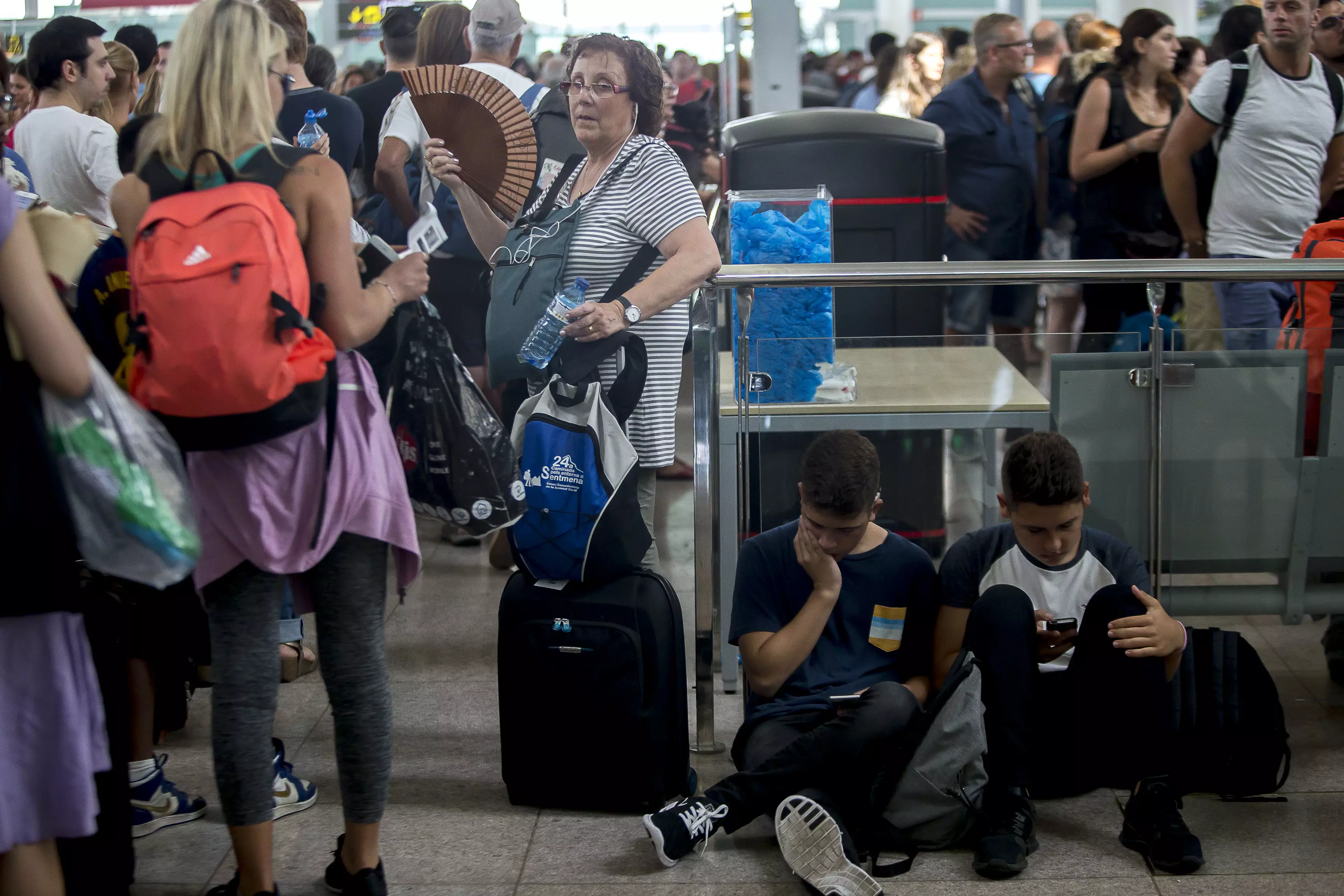 These were the scenes in Barcelona's airport in El Prat de Llobregat during a 2017 staff strike.