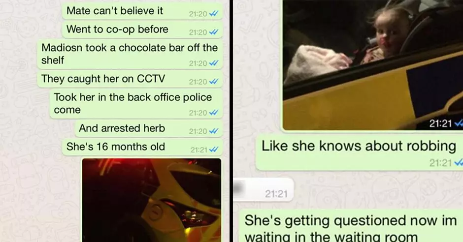 Hilarious Wind-Up Sees Parent Claim Their 16-Month-Old Kid Is Arrested