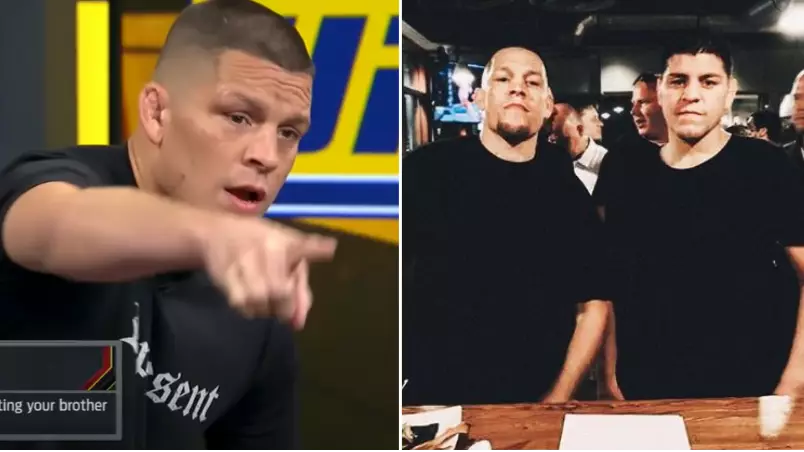 Nate Diaz's Hilarious Response When Asked If He'd Fight His Brother Nick In The UFC