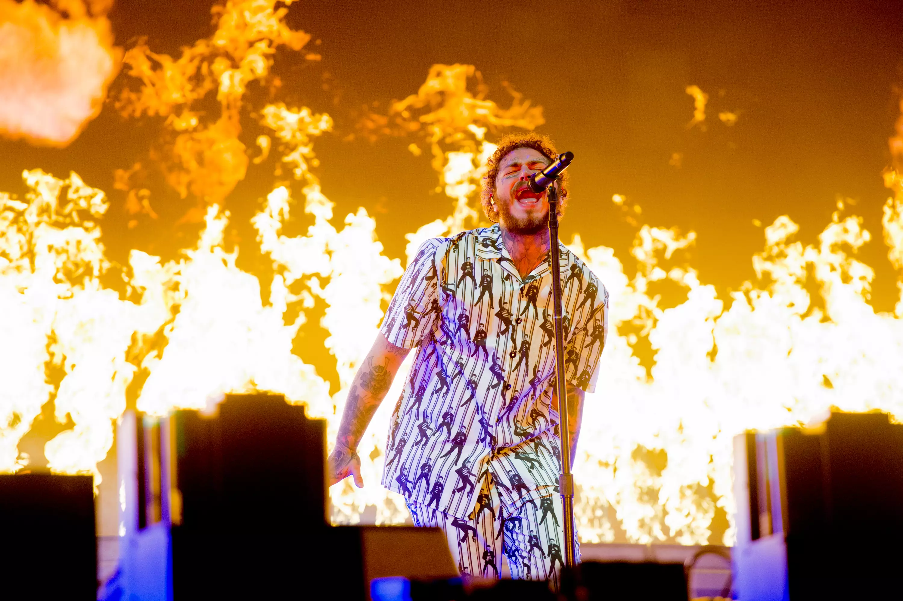 Post Malone performing at Leeds Festival this year.