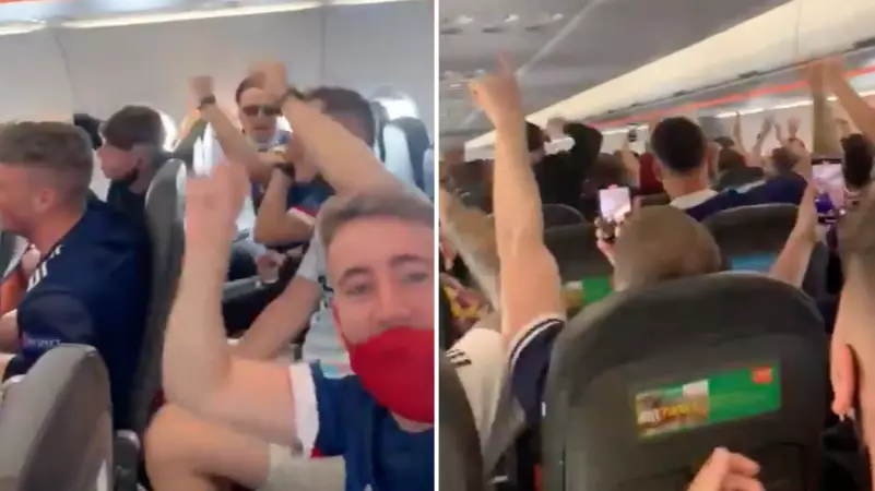 Footage Of Scotland Fans Singing 'Yes Sir, I Can Boogie!' At 30,000 Feet Is Brilliant 