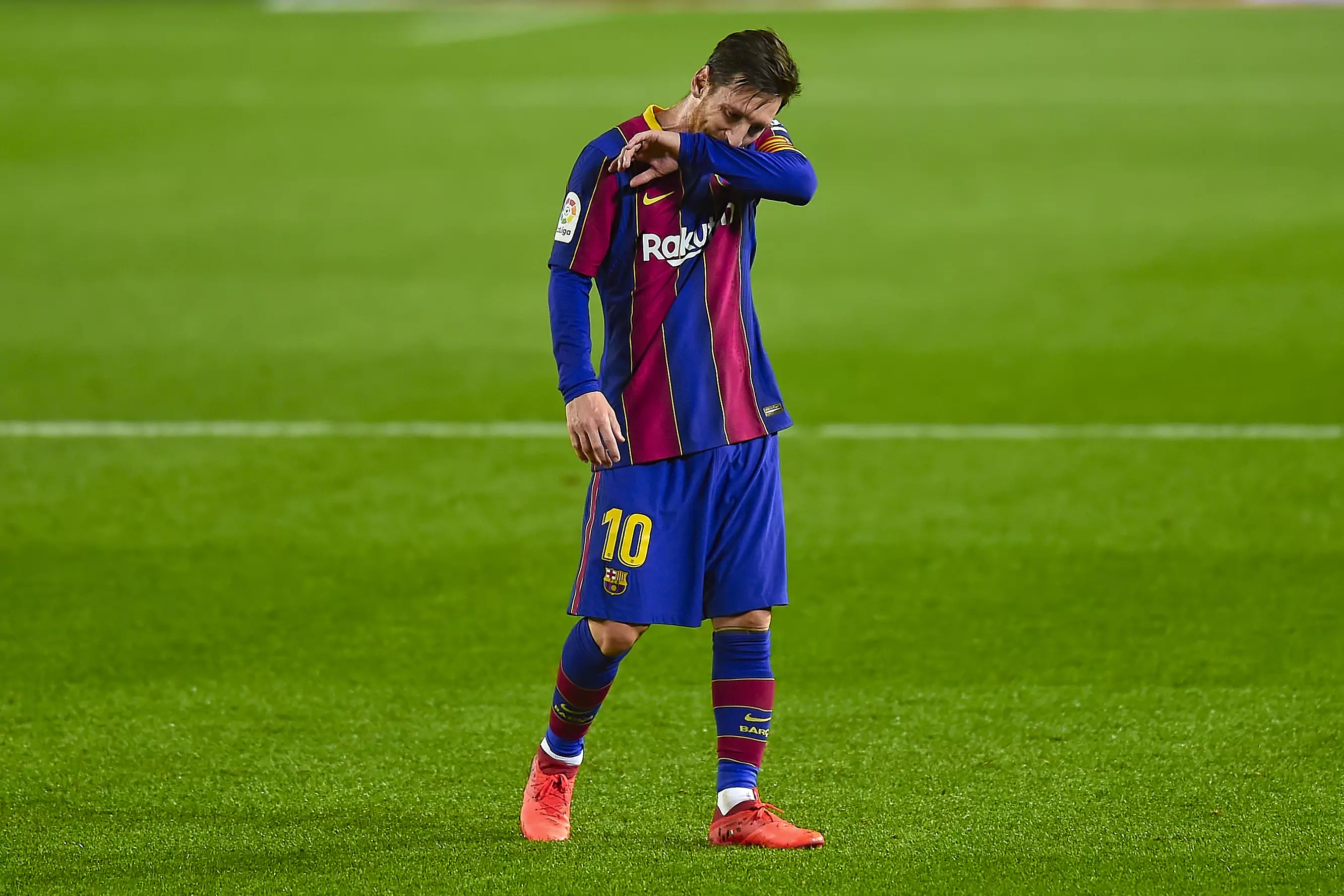Messi wanted to leave in the summer. Image: PA Images