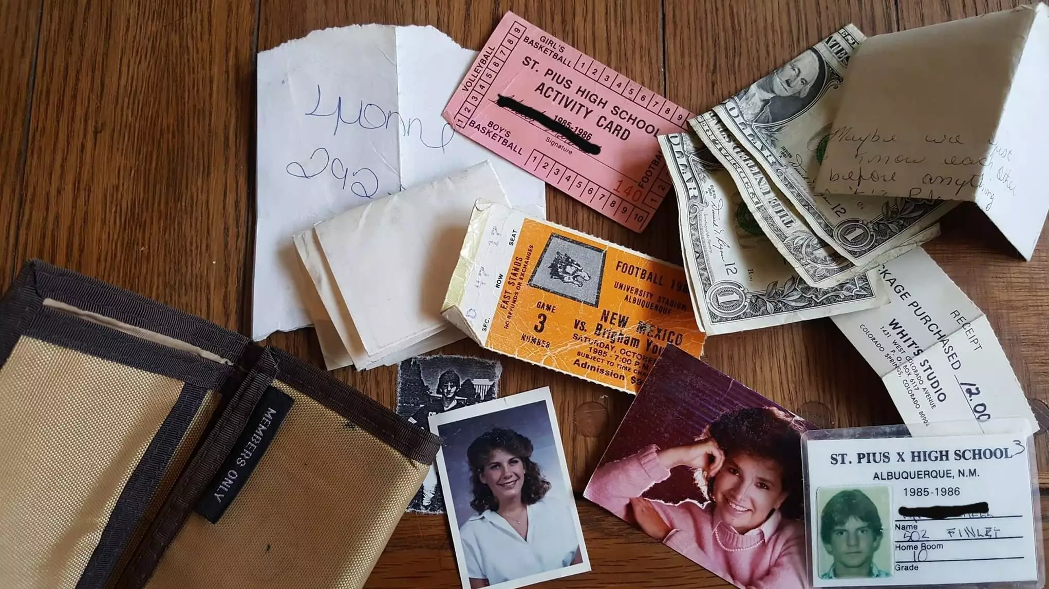 Man Finds His Wallet From 1985 And The Contents Show A Look Into His Life Back Then