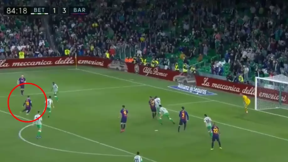 Lionel Messi Brilliantly Chips The Keeper From Inside The Box To Complete Stunning Hat-Trick