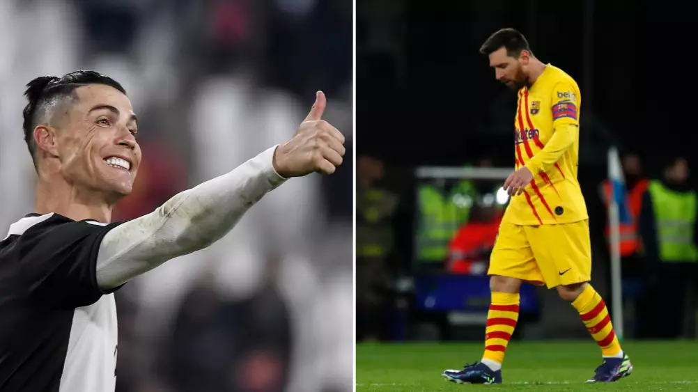 Cristiano Ronaldo Fans All Make The Same Lionel Messi Joke After He Scores Hat-Trick For Juventus