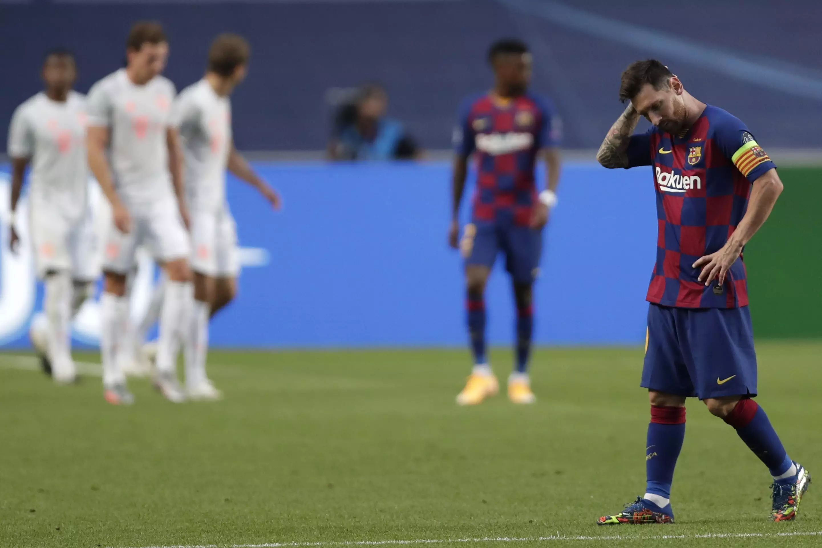 Messi sums up the mood after Friday's loss. Image: PA Images