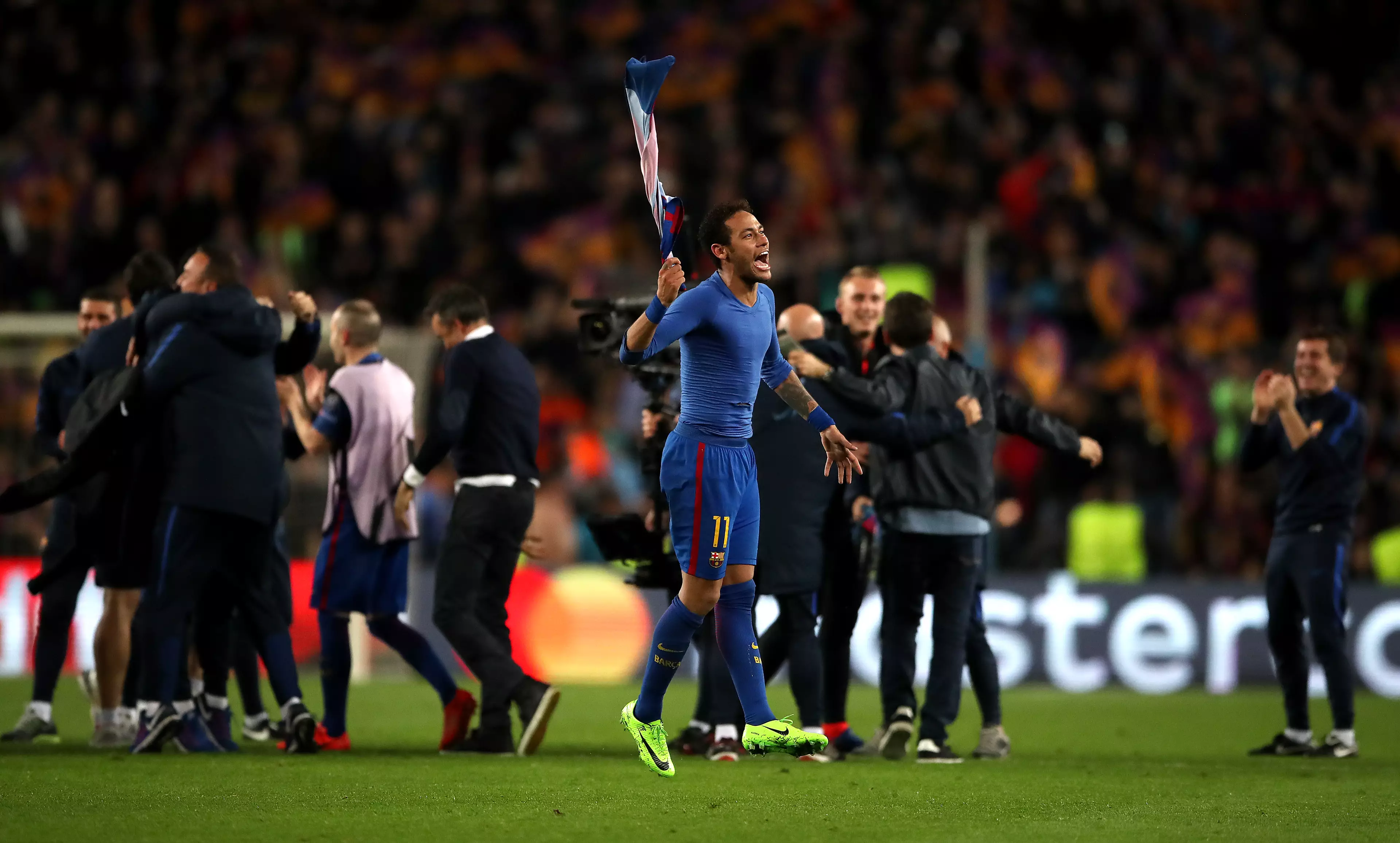 Neymar was key in the famous game in 2017 but was then injured just days later. Image : PA Images