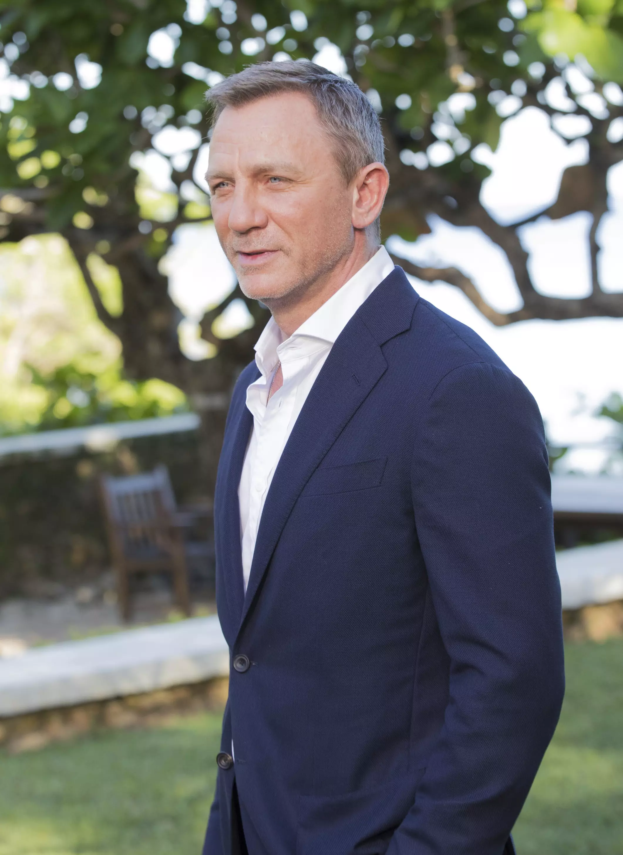 Daniel Craig at the Bond 25 launch in Jamaica.