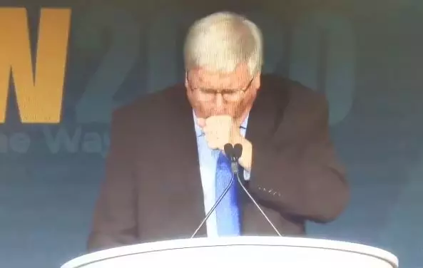 Rep Congressman Glenn Grothman started coughing during a convention this weekend.