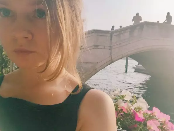 Anna during a trip to Venice in 2015, as posted on her Instagram (