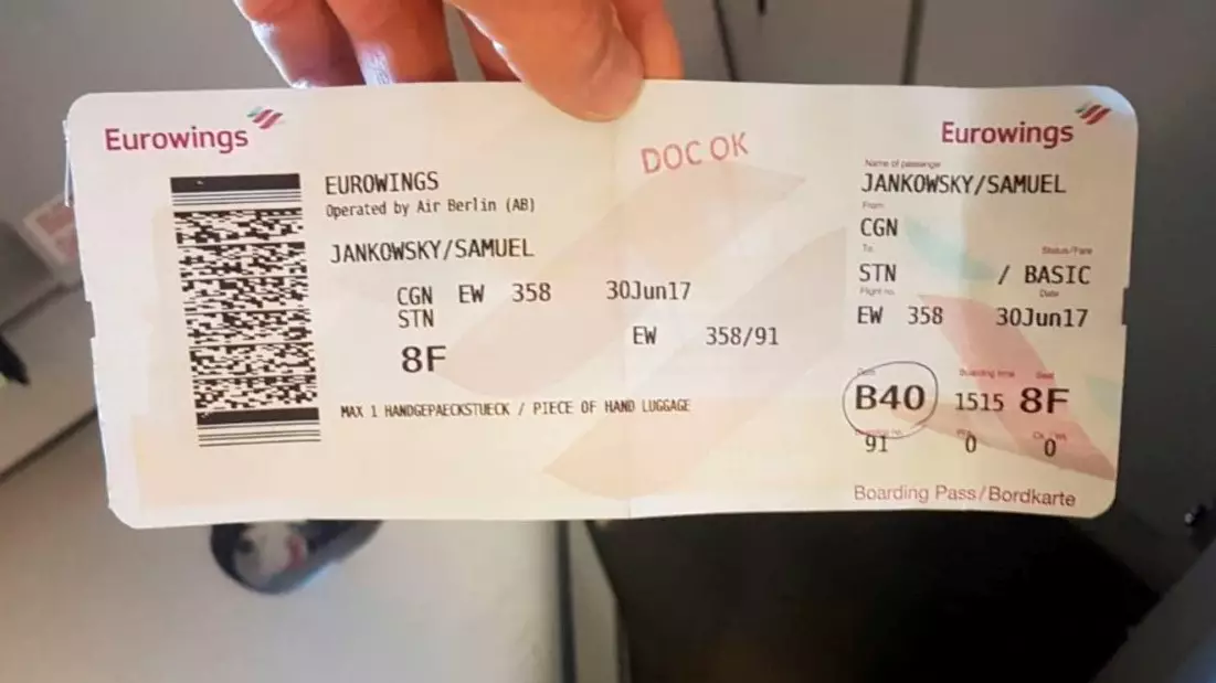 Samuel's ticket