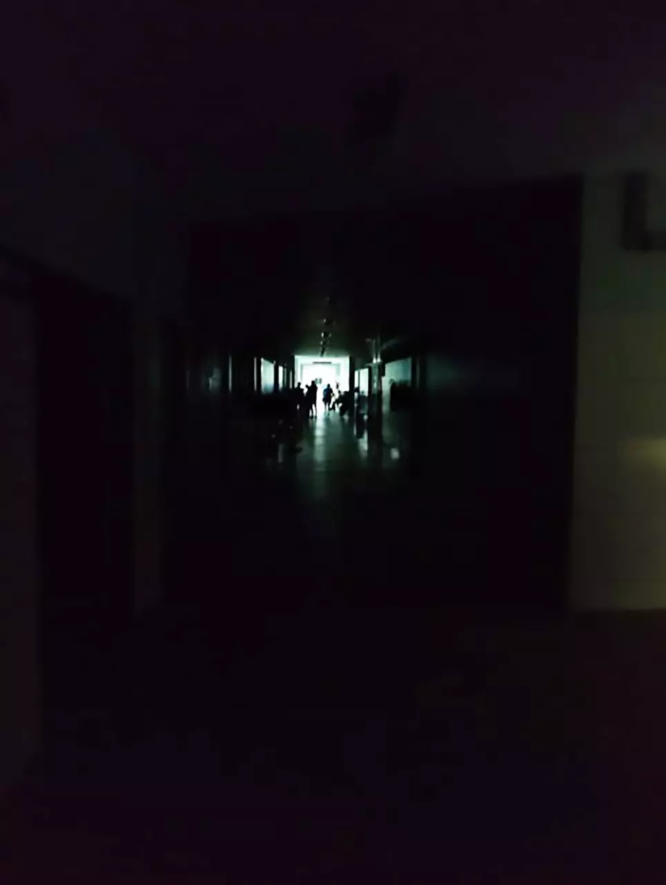 The hospital was without power for more than four hours.