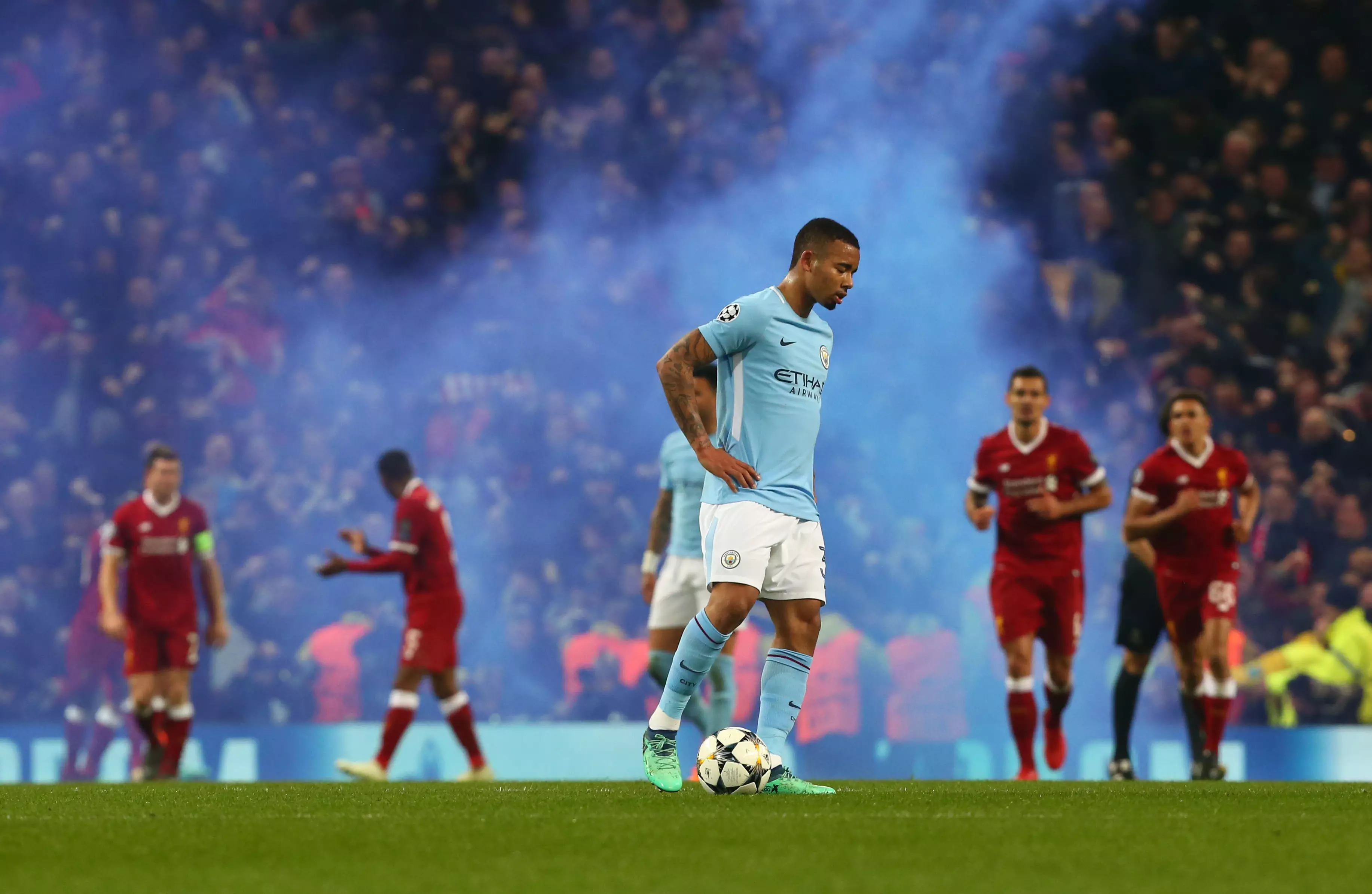 City were knocked out of last season's Champions League by Liverpool. Image: PA Images