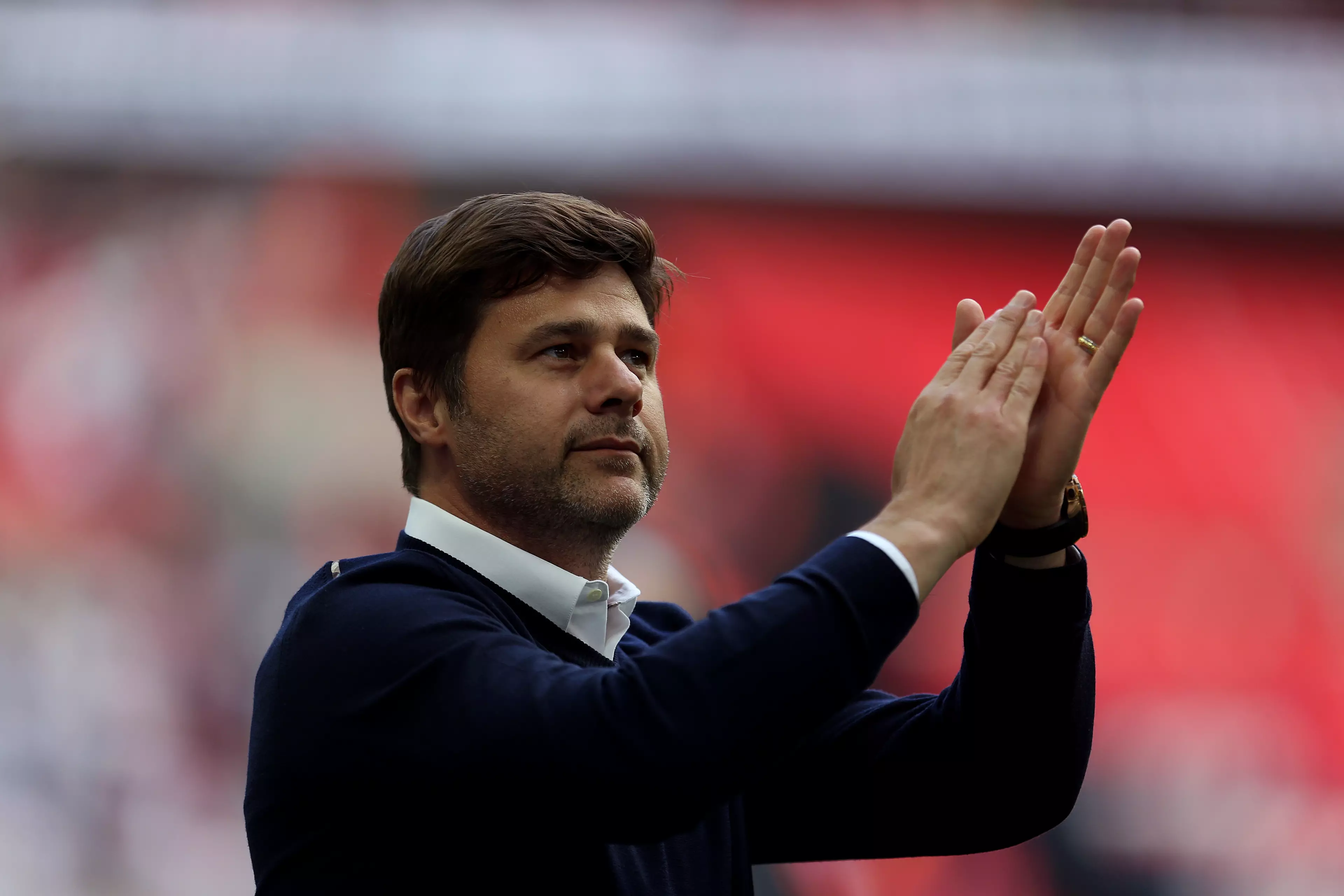 Pochettino led Spurs to third and a FA Cup semi final this season. Image: PA Images
