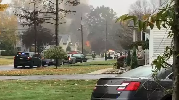 Plane Crashes Into Residential Home In New Jersey