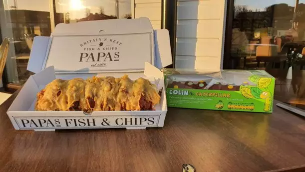 Chippy Is Selling Deep-Fried Colin The Caterpillar Cakes 