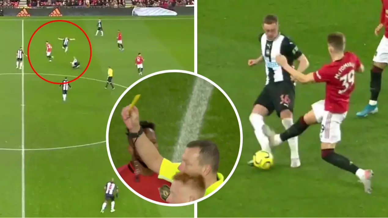 Scott McTominay Given Fastest Ever Premier League Booking But Lucky To Avoid Red Card