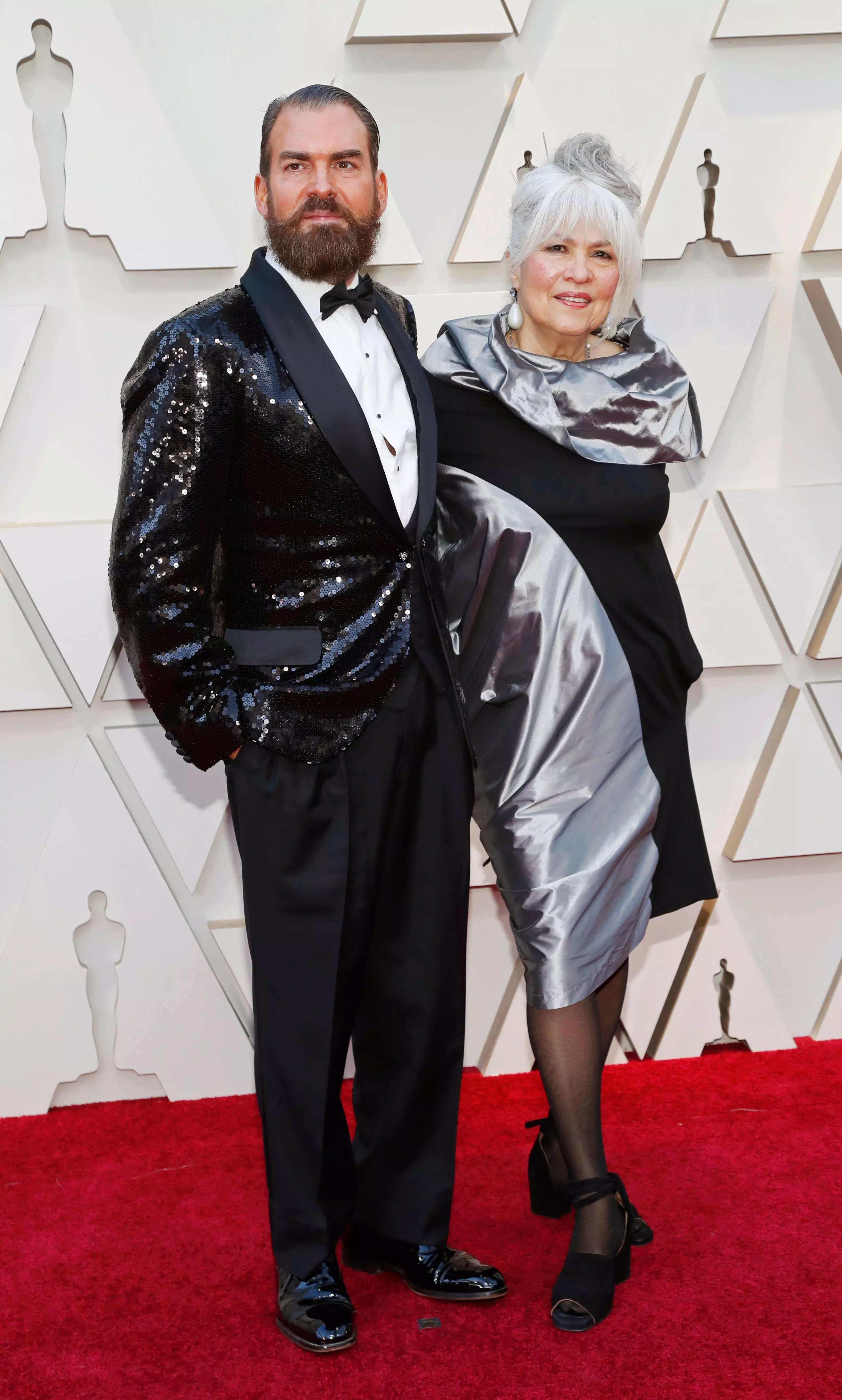 Marc Pilcher attends the 91st Academy Awards alongside fellow make-up artist Jenny Shircore (