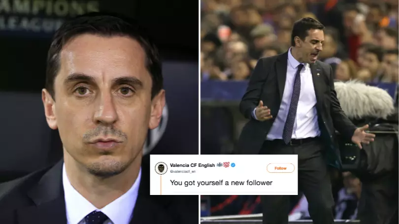 Valencia CF Brutally Troll Gary Neville On Twitter When Responding To A Fan