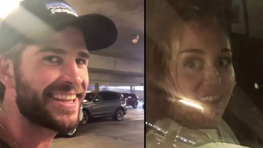 Liam Hemsworth Pranks Fiancée Miley Cyrus Once Again As She Sits In Car Park